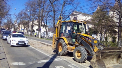 Circulaţie îngreunată pe str. Domnească