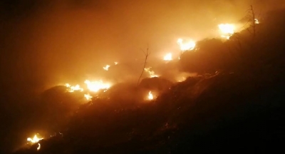 Incendiu la groapa de gunoi din Tecuci (VIDEO)