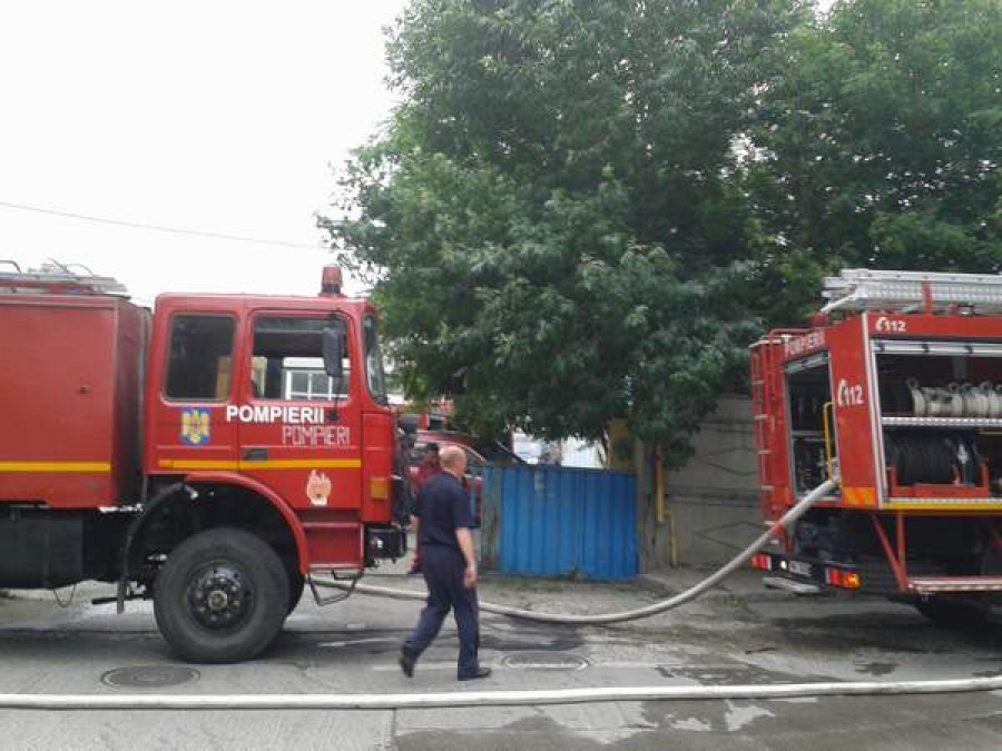 Incendiu la o hală chinezească din Mazepa