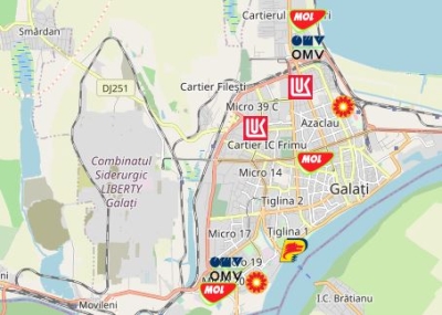 Şi la Galaţi, preţul carburanţilor a depăşit pragul de 8 lei pe litru