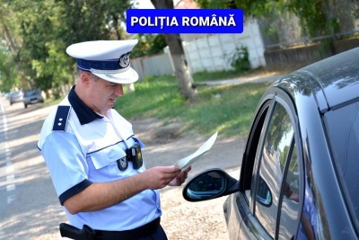 Razie a poliţiştilor de la Rutieră din Galaţi şi Brăila