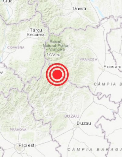 Cutremur de 3.8 grade în Vrancea