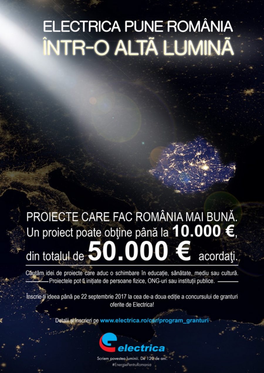 Programul de Granturi „Electrica pune România într-o altă lumină” 2017