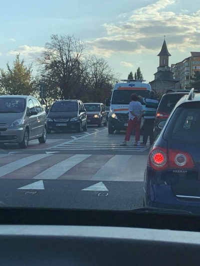 Lovit în plin pe trecerea de pietoni