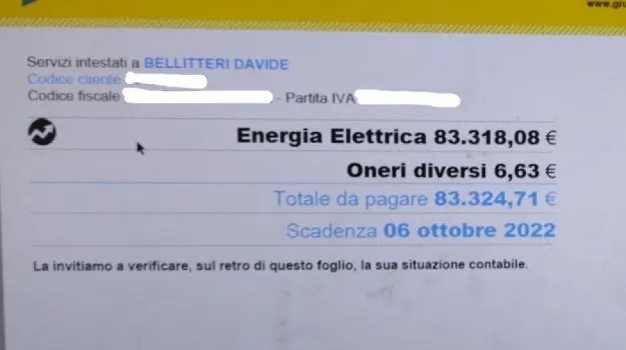 A ajuns la spital după ce a primit factura la curent: „Nu mai vedeam nimic”. Întâmplarea nefericită a unui om de afaceri italian