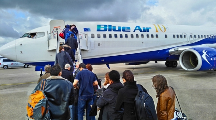 Compania aeriană românească Blue Air a depăşit pragul de 5 milioane de pasageri