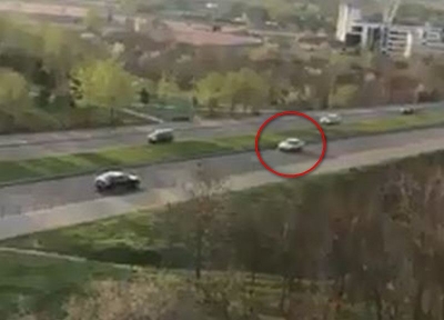 VIDEO | Căutat de poliţişti după ce a condus pe contrasens