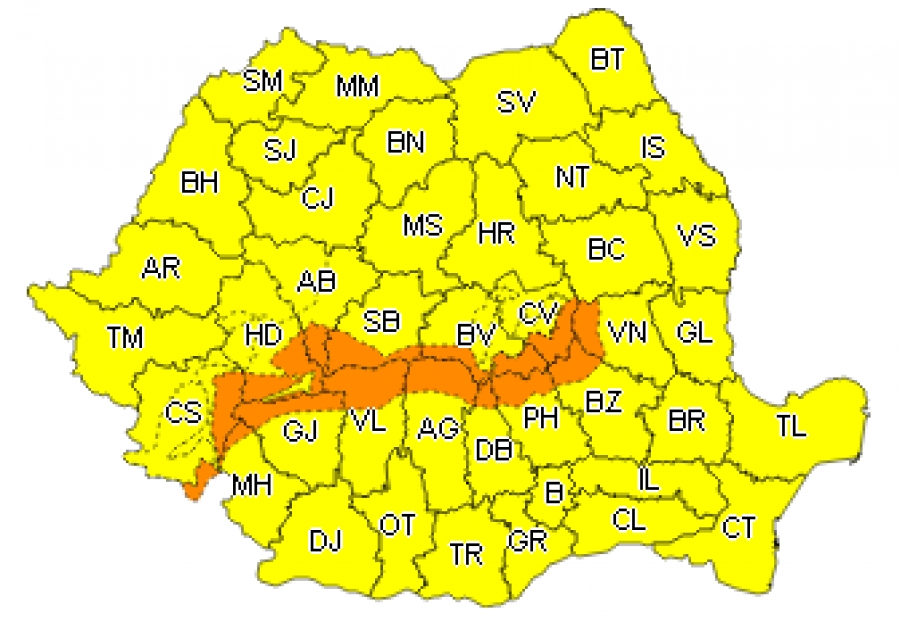 Galaţiul lovit de temperaturi scăzute extreme, zăpadă şi vânt
