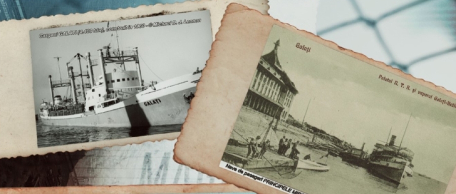 „Nave construite la Galaţi”: Expoziţie de fotografie şi carte poştală, la Tecuci