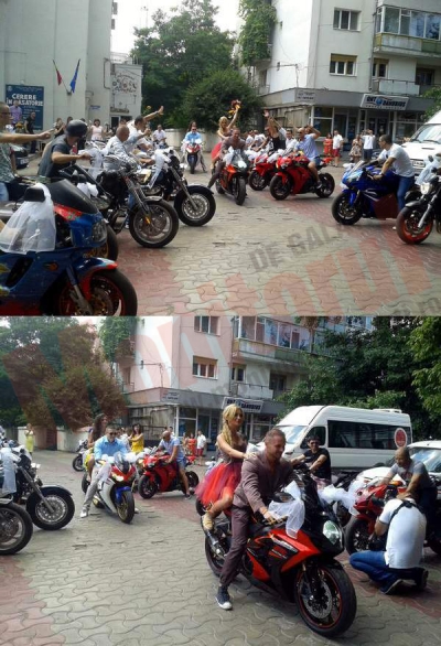 Nuntă pe motoare
