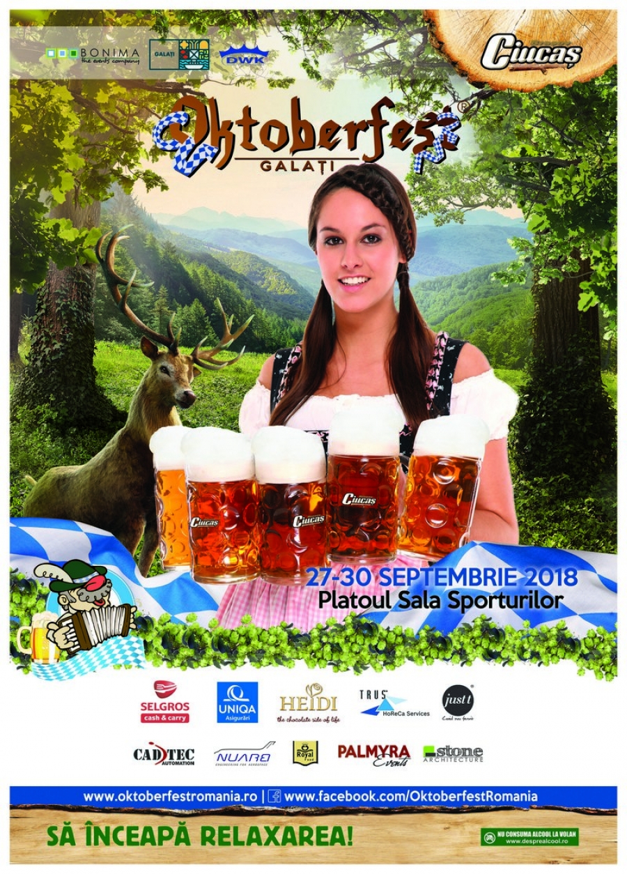 Patru zile bavareze la ”Oktoberfest” Galaţi 2018