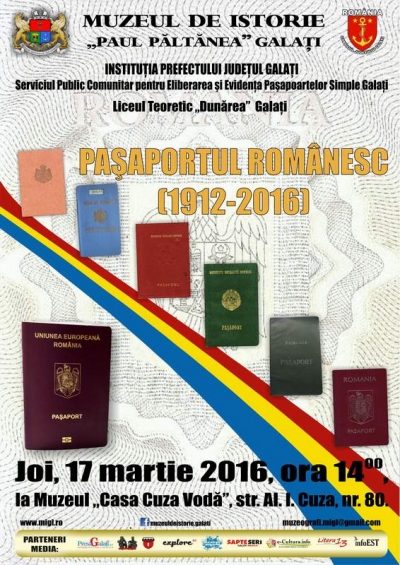 Expunere: Paşaportul românesc (1912 - 2016)