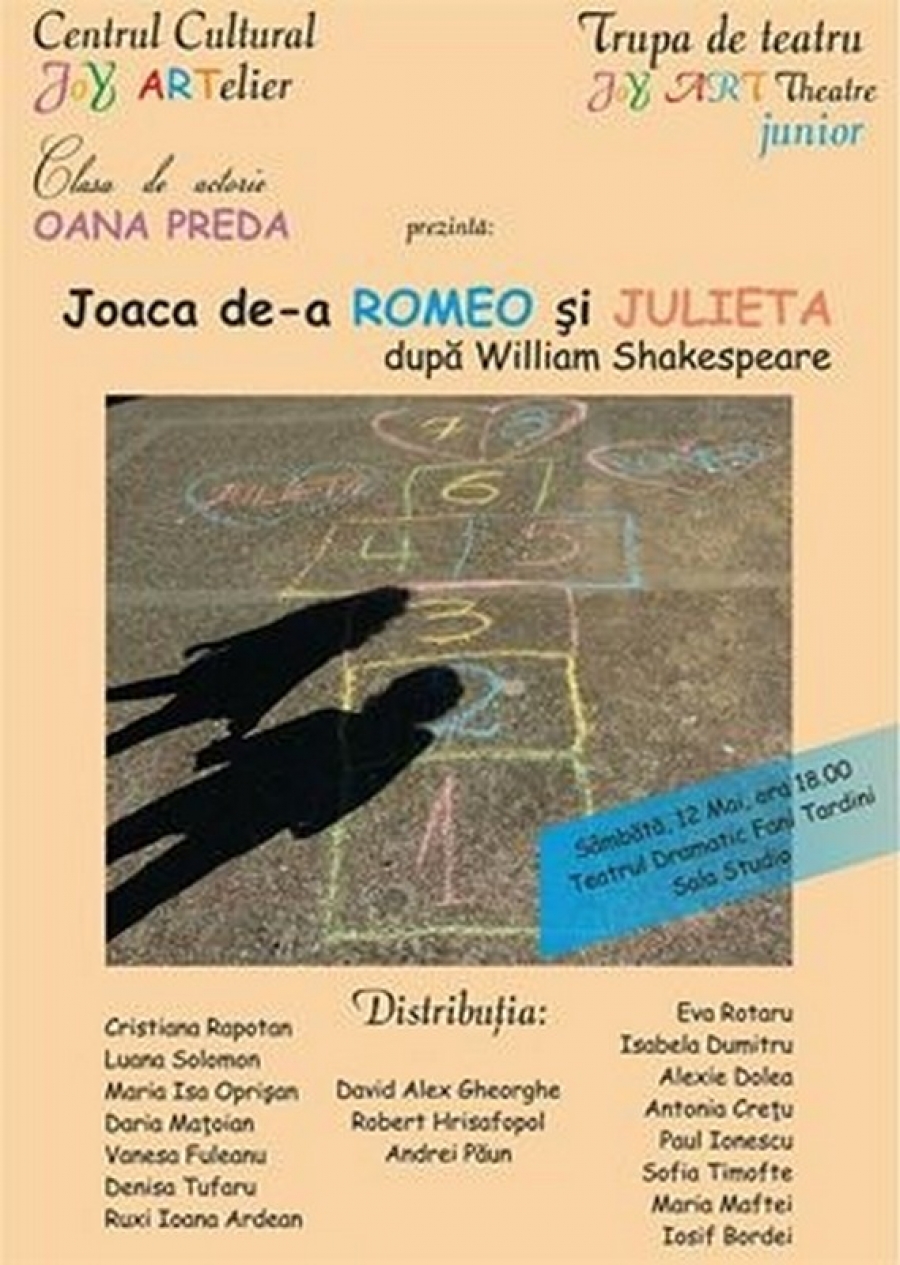 "Joaca de-a Romeo si Julieta", pusă în scenă de micuţii gălăţeni