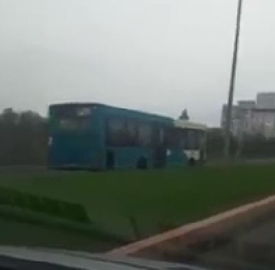 Autobuz Transurb filmat circulând pe contrasens (VIDEO)