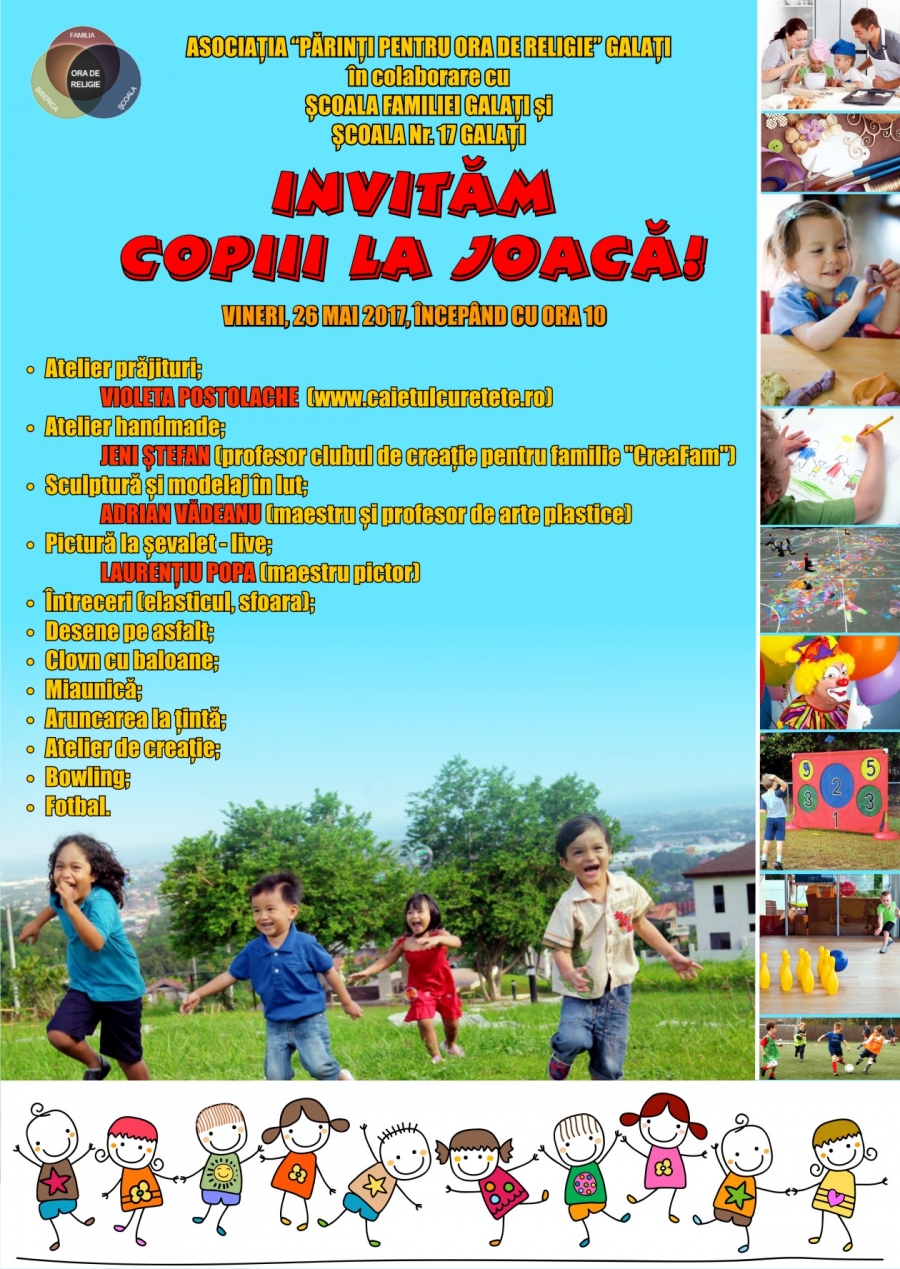 Şcoala Gimnazială nr. 17 invită copiii la joacă