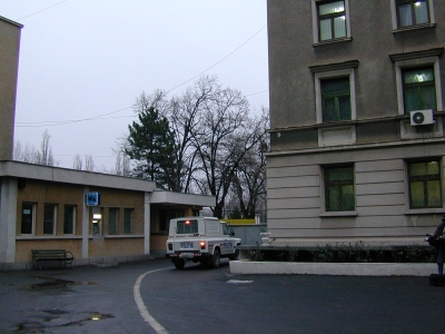A furat centrala termică şi o scară telescopică