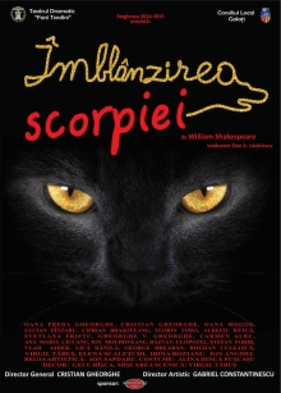 "Îmblânzirea scorpiei" şi "Năpasta", în weekend, la Dramatic