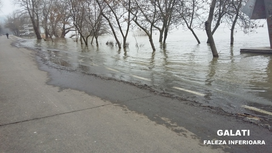 Dunărea, la Galaţi, va ajunge şi depăşi cota de inundaţie în câteva zile