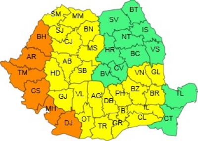 Vineri, COD GALBEN  de caniculă la Galaţi