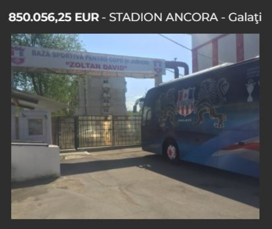 Stadionul Ancora (Zoltan David) scos la vânzare