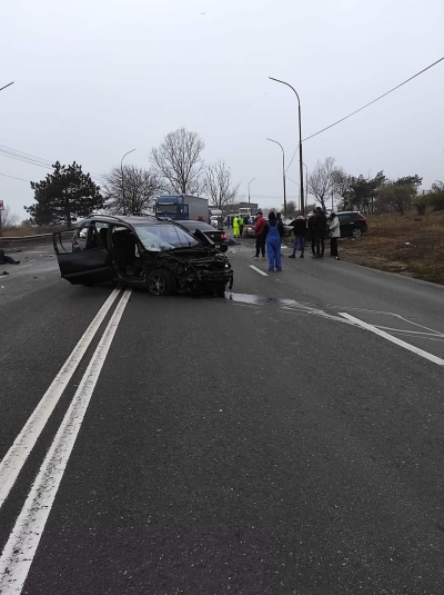 Galați: Accident grav în zona Tirighina (UPDATE)