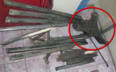 Mobiler urban distrus pentru fier vechi (VIDEO)