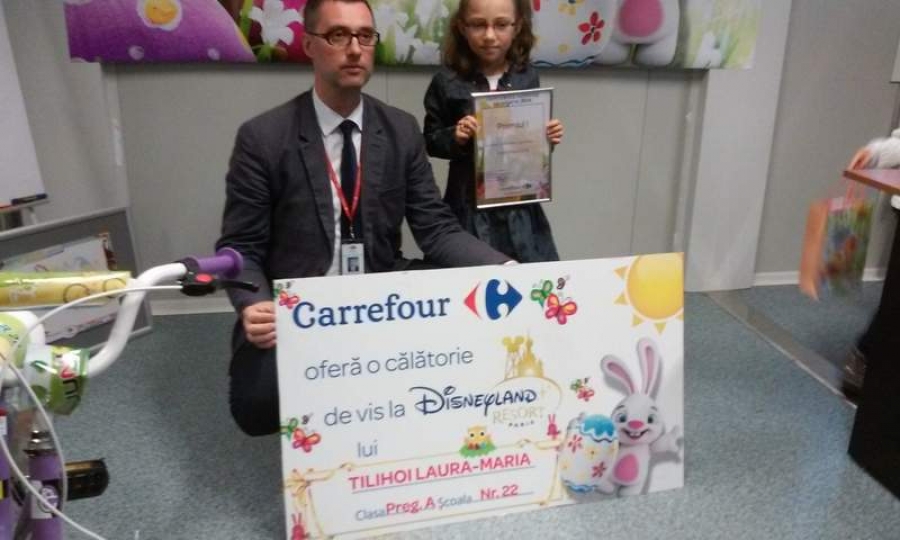 Carrefour a premiat copiii câştigători la concursul de desene de Paşte
