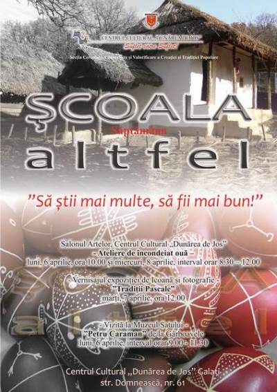 "Şcoala altfel: Să ştii mai multe, să fii mai bun!", un program aşteptat în şcoli şi instituţii culturale