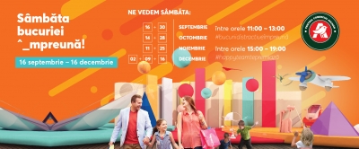 Sâmbăta, ziua oficială a bucuriei împreună, la centrul comercial Auchan Galaţi