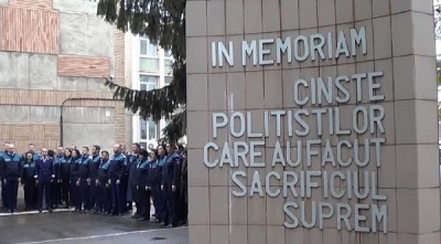 Comemorare la monumentul eroilor polițiști din Galați (VIDEO)