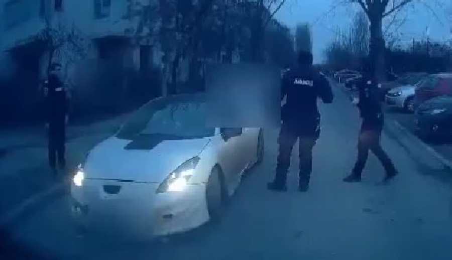 VIDEO | A fugit de arest până când a dat nas în nas cu poliţiştii şi jandarmii