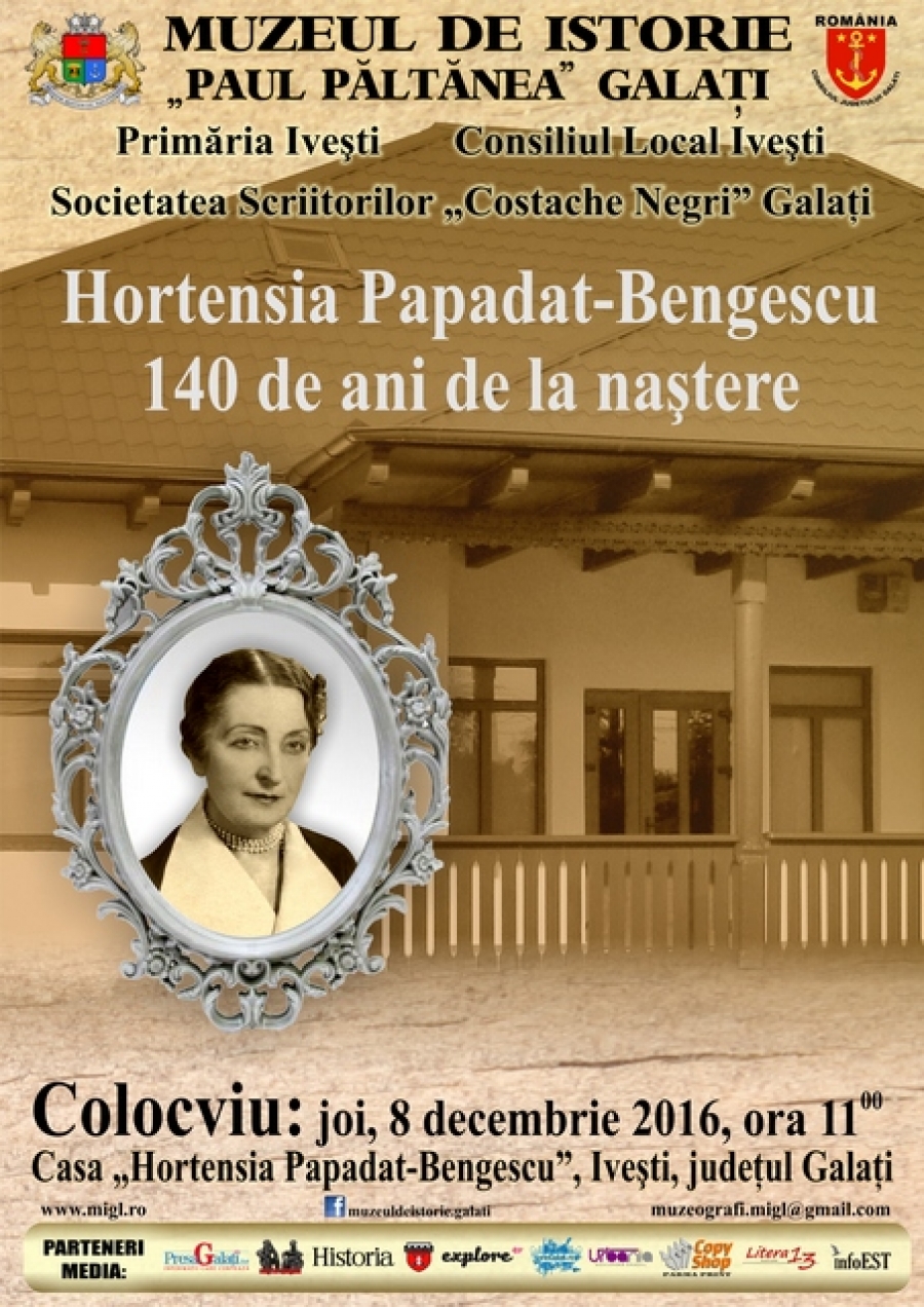 Hortensia Papadat – Bengescu, 140 de ani de la naştere
