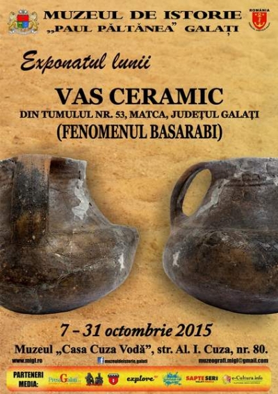 Vas ceramic din Tumulul 53, Matca