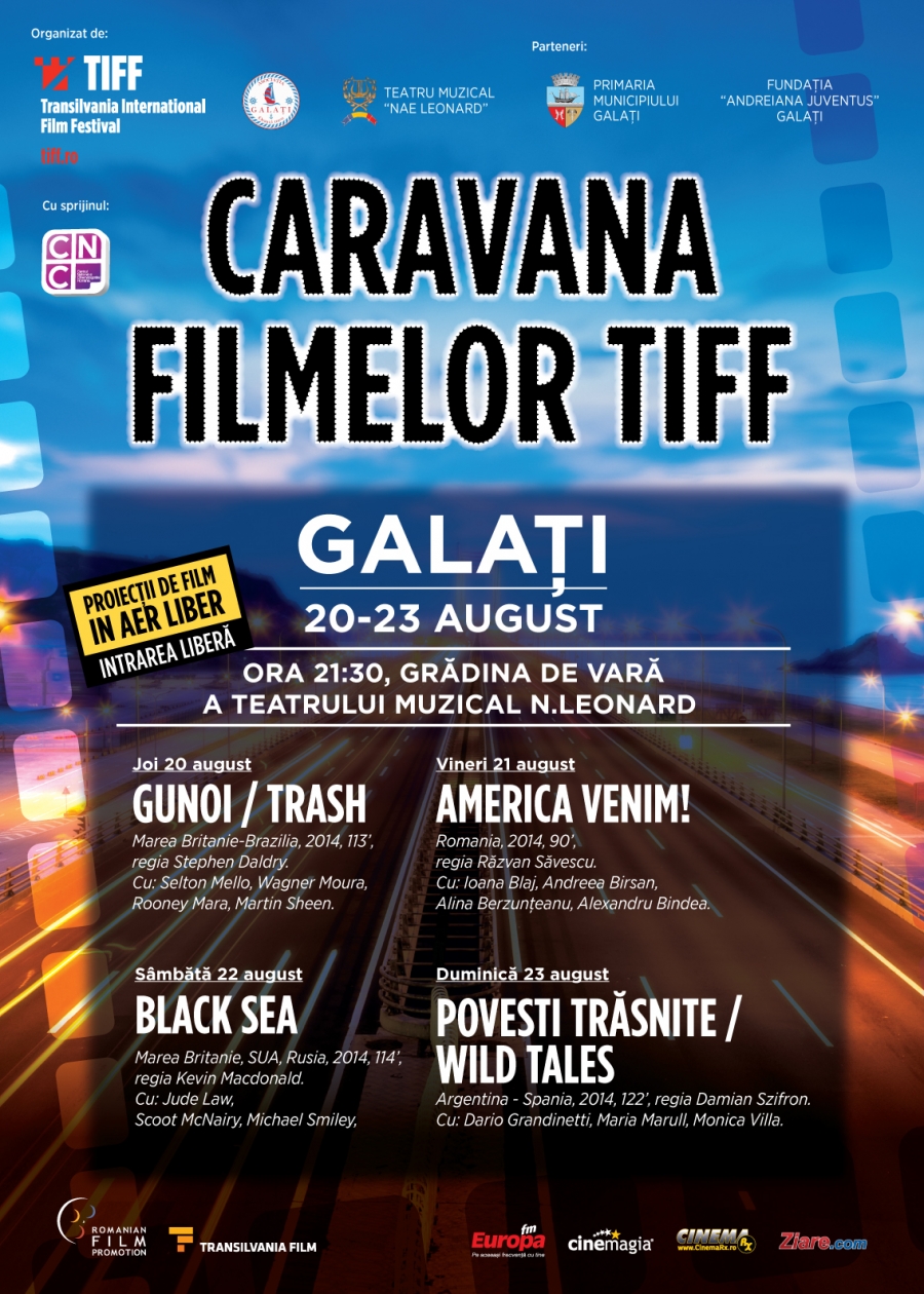 Caravana TIFF aduce filme premiate la Galaţi