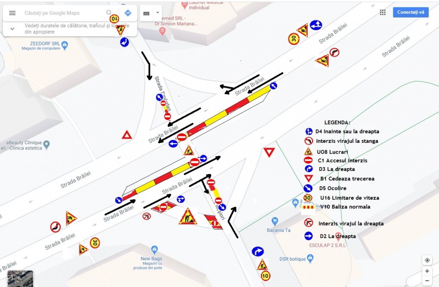 Trafic restricţionat  în zona ”Trei Star”