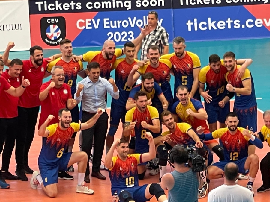 România a rămas invincibilă la Galați și mai are nevoie de o victorie scurtă pentru calificarea la EuroVolley 2023