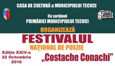 S-a dat start înscrierilor la Festivalul Naţional de Poezie Costache Conachi - 2016