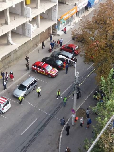 Pieton lovit în plin de o motocicletă