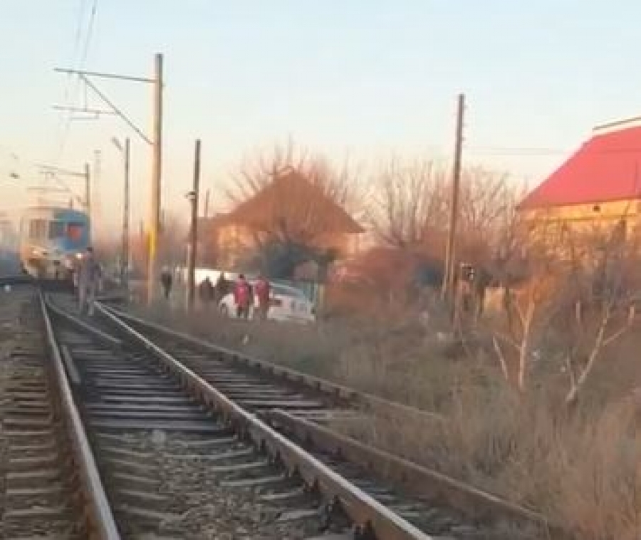 Călcat de tren, în gara Lieşti