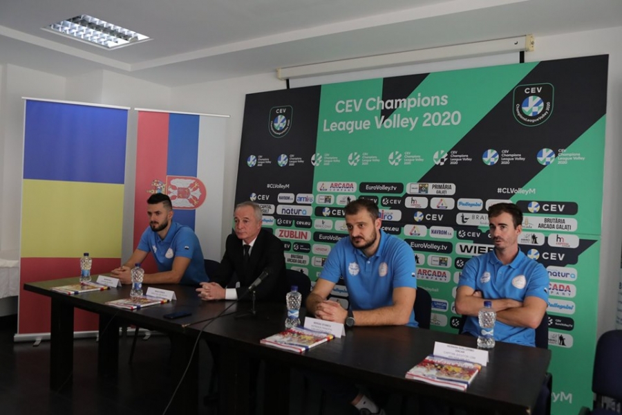 CSM Arcada debutează în CEV Champions League 2020 la Galaţi cu campioana Serbiei. Gălăţeni, să umplem sala!