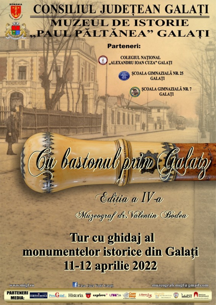 CU BASTONUL PRIN GALATZ: Tur cu ghidaj al monumentelor istorice din municipiul Galaţi
