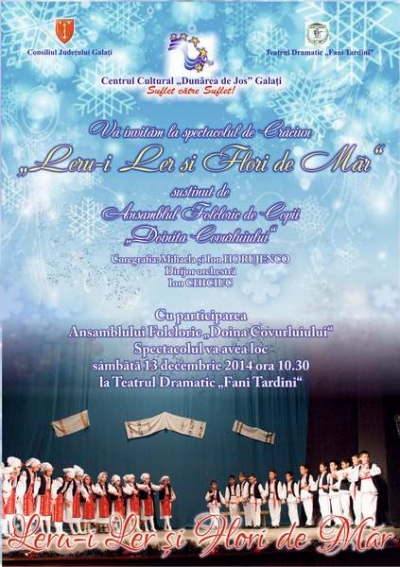 CCDJ deschide seria spectacolelor cultural-artistice de iarnă