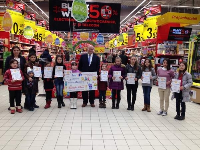 Carrefour a premiat copiii participanţi la concursul de desene de Paşte