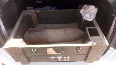 Proiectil exploziv, descoperit într-o gospodărie în Luncaviţa