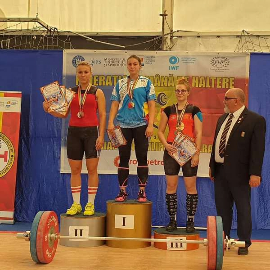 Medalii de aur, argint şi bronz pentru halterofilii de la CSU, CSM Dunărea şi CSŞ la Naţionale