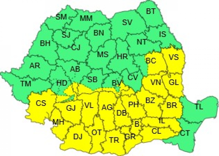 Nu scăpăm de polei. Un nou COD GALBEN a fost emis de meteorologi