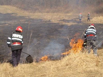 Este interzisă arderea vegetaţiei uscate fără acceptul autorităţilor