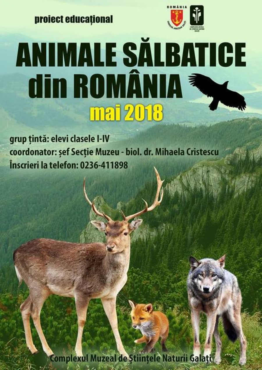 Fauna României, prezentată şcolarilor gălăţeni