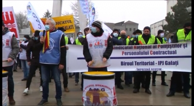 Protest la Galaţi: Mesaj de solidaritatea cu Valea Jiului! (VIDEO)