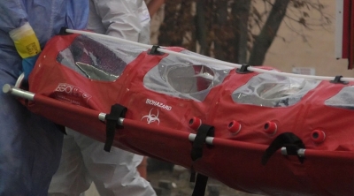 Transfer de pacienţi cu COVID-19 de la Râmnicu Sărat la Galați